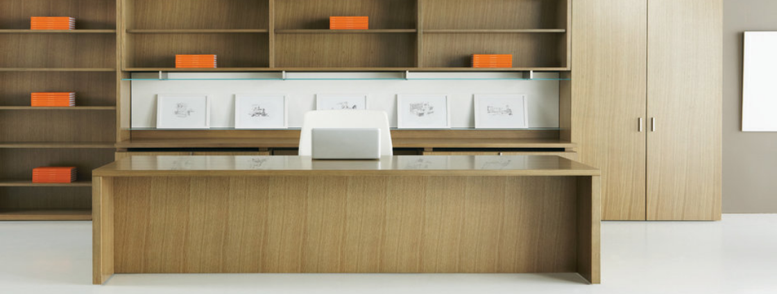 Dossier modern and commercial desking and seating products